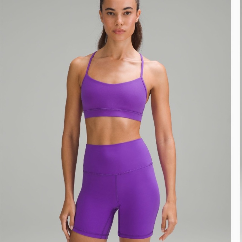 NWOT Lululemon Y Bra Nulu size 14 Atomic Purple